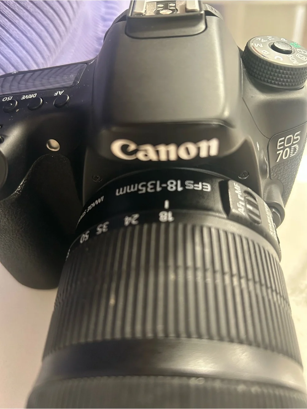 Canon Black DSLR EOS 70D, 18-135mm Zoom Lens (Black) with BOX. Free 32GB Card